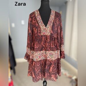 Zara Multicolor Paisley Tuni